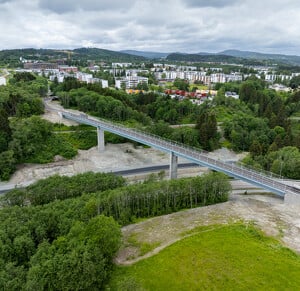 Trondheim (Norvégia) gyalogos-kerékpáros híd