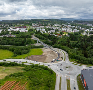 Trondheim (Norvégia) gyalogos-kerékpáros híd