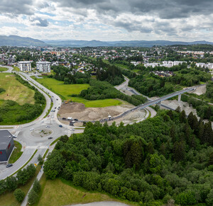 Trondheim (Norvégia) gyalogos-kerékpáros híd