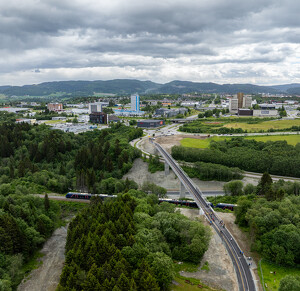 Trondheim (Norvégia) gyalogos-kerékpáros híd