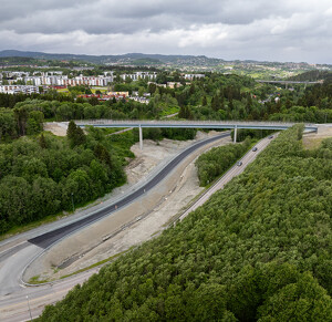 Trondheim (Norvégia) gyalogos-kerékpáros híd