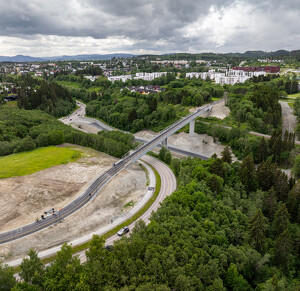 Trondheim (Norvégia) gyalogos-kerékpáros híd