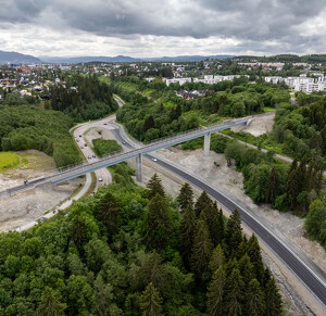 Trondheim (Norvégia) gyalogos-kerékpáros híd