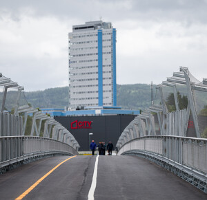 Trondheim (Norvégia) gyalogos-kerékpáros híd