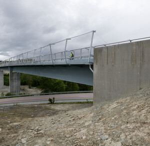 Trondheim (Norvégia) gyalogos-kerékpáros híd