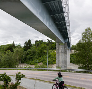 Trondheim (Norvégia) gyalogos-kerékpáros híd