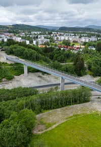 Trondheim (Norvégia) gyalogos-kerékpáros híd