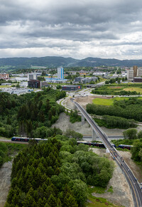 Trondheim (Norvégia) gyalogos-kerékpáros híd