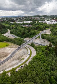 Trondheim (Norvégia) gyalogos-kerékpáros híd