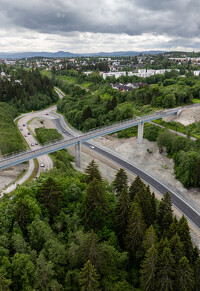 Trondheim (Norvégia) gyalogos-kerékpáros híd