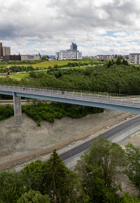 Trondheim (Norvégia) gyalogos-kerékpáros híd