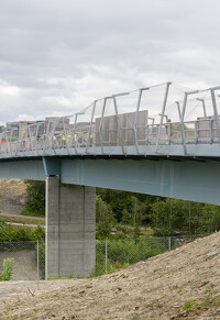 Trondheim (Norvégia) gyalogos-kerékpáros híd