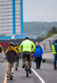 Trondheim (Norvégia) gyalogos-kerékpáros híd