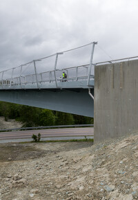 Trondheim (Norvégia) gyalogos-kerékpáros híd