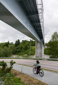 Trondheim (Norvégia) gyalogos-kerékpáros híd