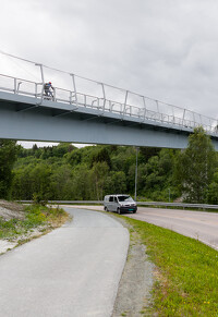 Trondheim (Norvégia) gyalogos-kerékpáros híd