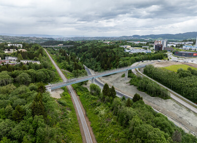 Trondheim (Norvégia) gyalogos-kerékpáros híd