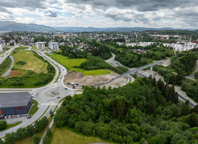 Trondheim (Norvégia) gyalogos-kerékpáros híd