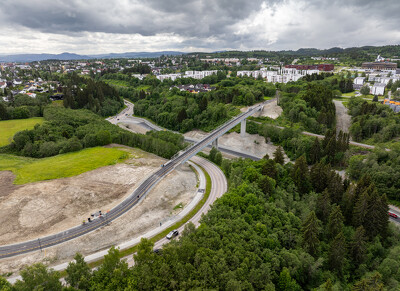 Trondheim (Norvégia) gyalogos-kerékpáros híd