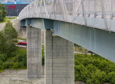 Trondheim (Norvégia) gyalogos-kerékpáros híd