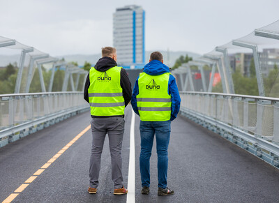 Trondheim (Norvégia) gyalogos-kerékpáros híd