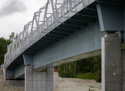 Trondheim (Norvégia) gyalogos-kerékpáros híd