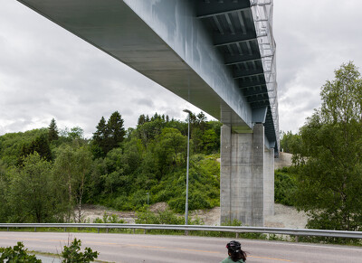 Trondheim (Norvégia) gyalogos-kerékpáros híd