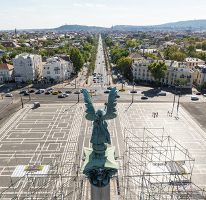 Gábriel Arkangyal szobor állványzat