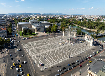 Gábriel Arkangyal szobor állványzat