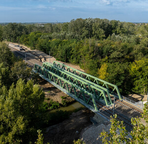 Dunaharaszti, Duna-Tisza csatorna vasúti híd